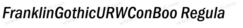 FranklinGothicURWConBoo Regular字体转换